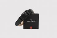 Flyerbelt Metallfreier Gürtel 125 cm -Black Edition Schwarz jetzt online kaufen