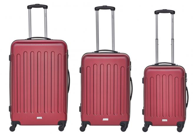 Packenger Travelstar Koffer 3er-Set M, L + XL Rot | jetzt online kaufen auf  Koffer.de ✓
