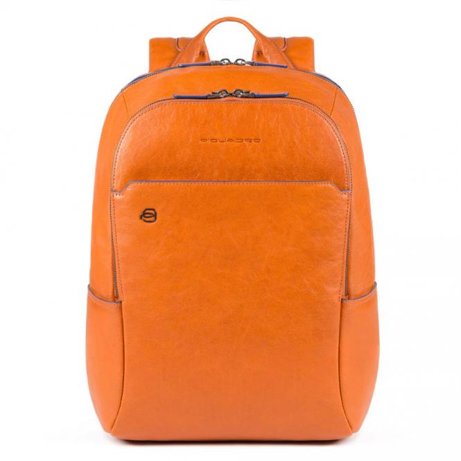 Piquadro Blue Square Special Kleiner Rucksack aus fluoreszierendem Leder  Orange | jetzt online kaufen auf Koffer.de ✓