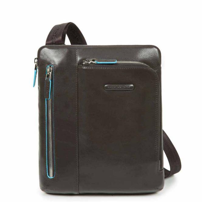 Piquadro Blue Square Umhängetasche mit doppelter Vortasche Grau | jetzt  online auf Koffer.de kaufen ✅