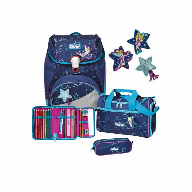 Scout Alpha Schulranzen-Set 4-teilig mit Sporttasche Blue Star | jetzt  online kaufen auf Koffer.de ✓