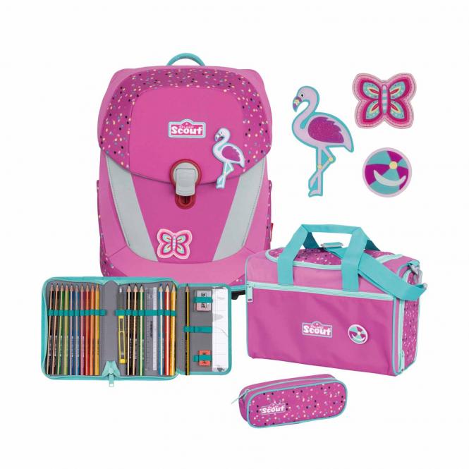 Scout Sunny II 4-teilige Schulranzen-Set, Kollektion 2021/2022 Flamingo |  jetzt online kaufen auf Koffer.de ✓