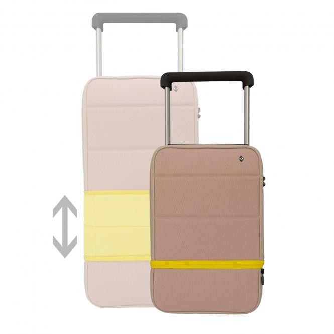 Kabuto Smart Carry on, erweiterbar, mit Powerbank und Fingerabdruck-Schloss  Tuscan Yellow - Silver | jetzt online kaufen auf Koffer.de ✓