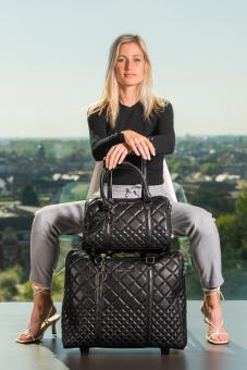 Olivia Lauren Black Night Trolley Bag + Handtasche schwarz | jetzt online  kaufen auf Koffer.de ✓