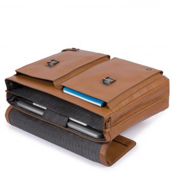 Piquadro Cube Laptoptasche mit zwei Verschlüssen und iPad®10,5''/15,6  Zoll-Fach lohfarben | jetzt online kaufen auf Koffer.de ✓