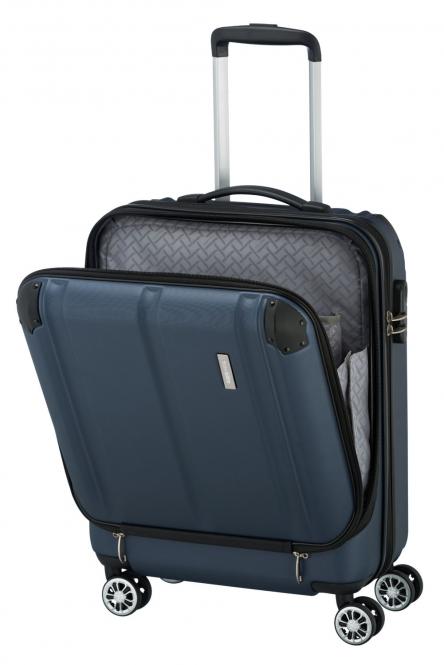 Travelite City Trolley S+ 4R 55cm mit Vortasche anthrazit | jetzt online  kaufen auf Koffer.de ✓