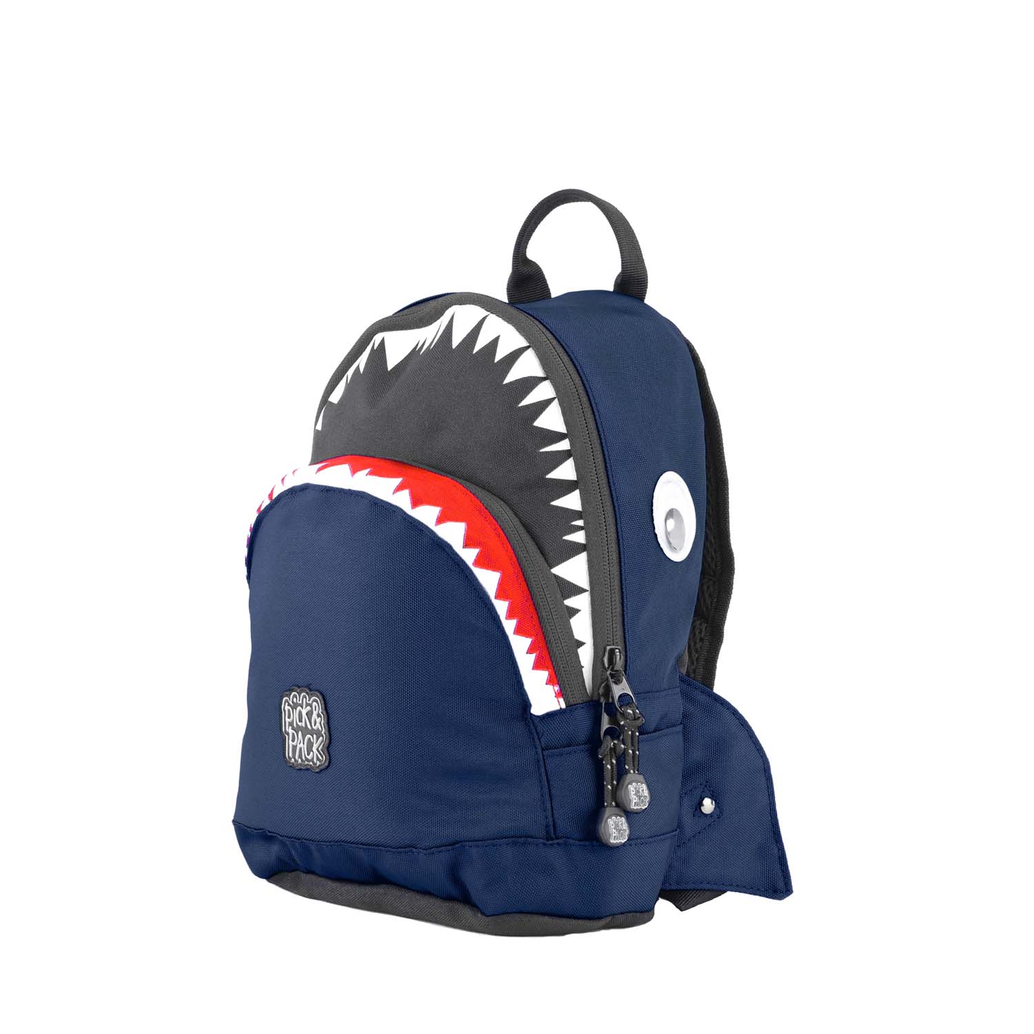 Pick & Pack Shark Shape Backpack S Navy