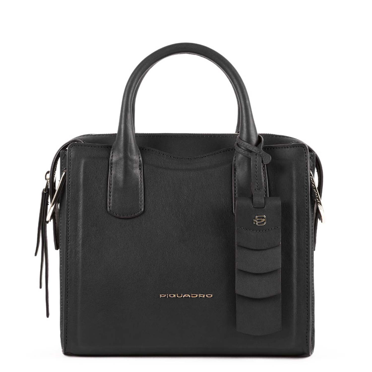 Piquadro Gea Damenhandtasche, klein schwarz