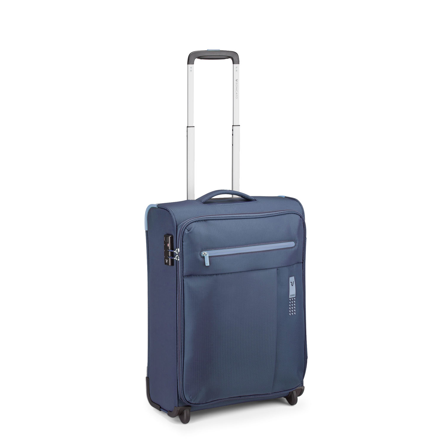 Roncato Lite Soft Handgepäck Carry-On Trolley 2-Rollen Blue Navy