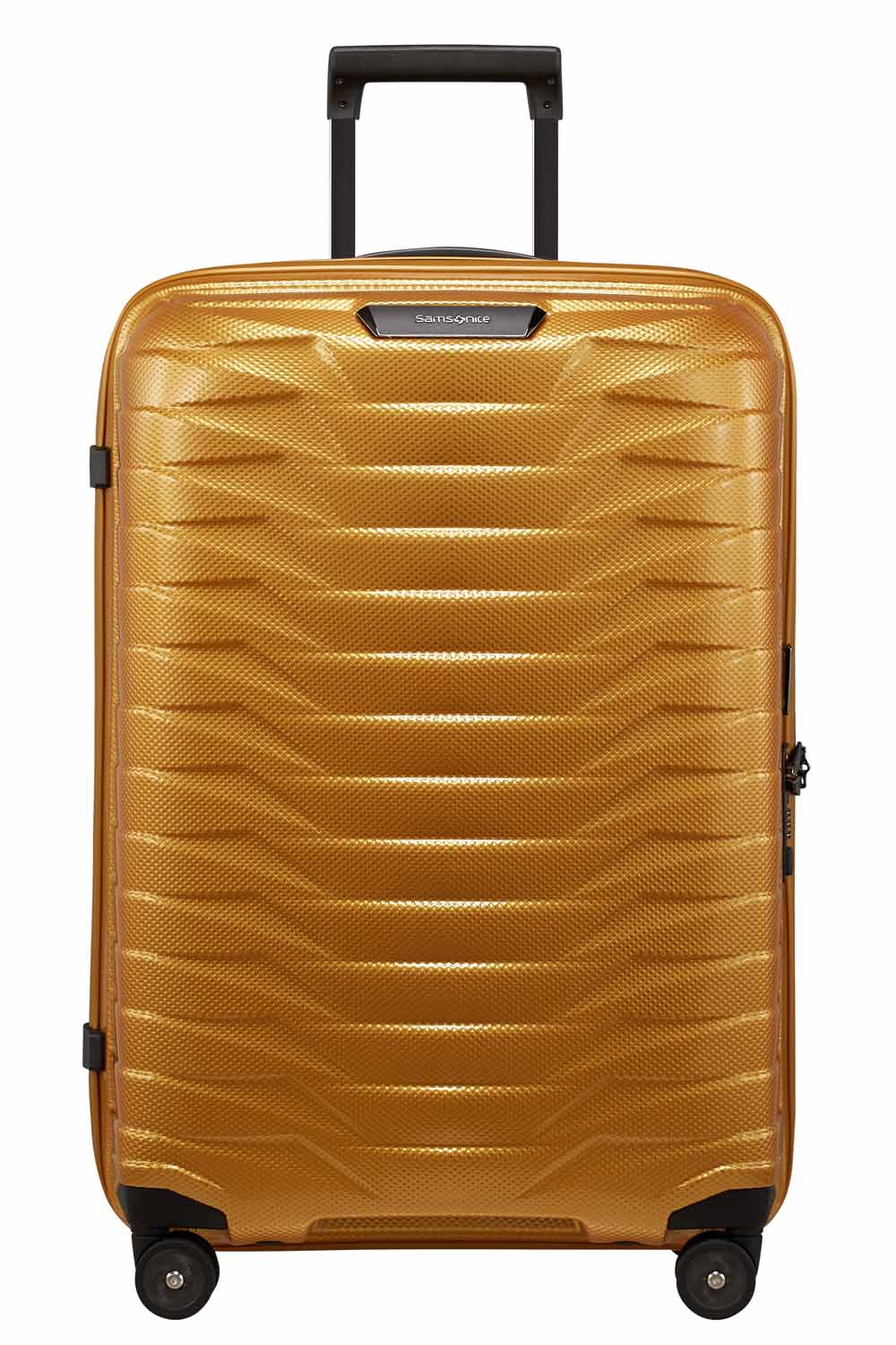 Samsonite Proxis Trolley mit 4 Rollen 69cm + GRATIS HOTELGUTSCHEIN Honey Gold