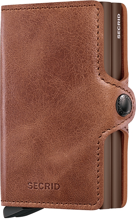 Secrid Twinwallet Vintage  8/12 Geschützte Karten TV-Cognac-Brown