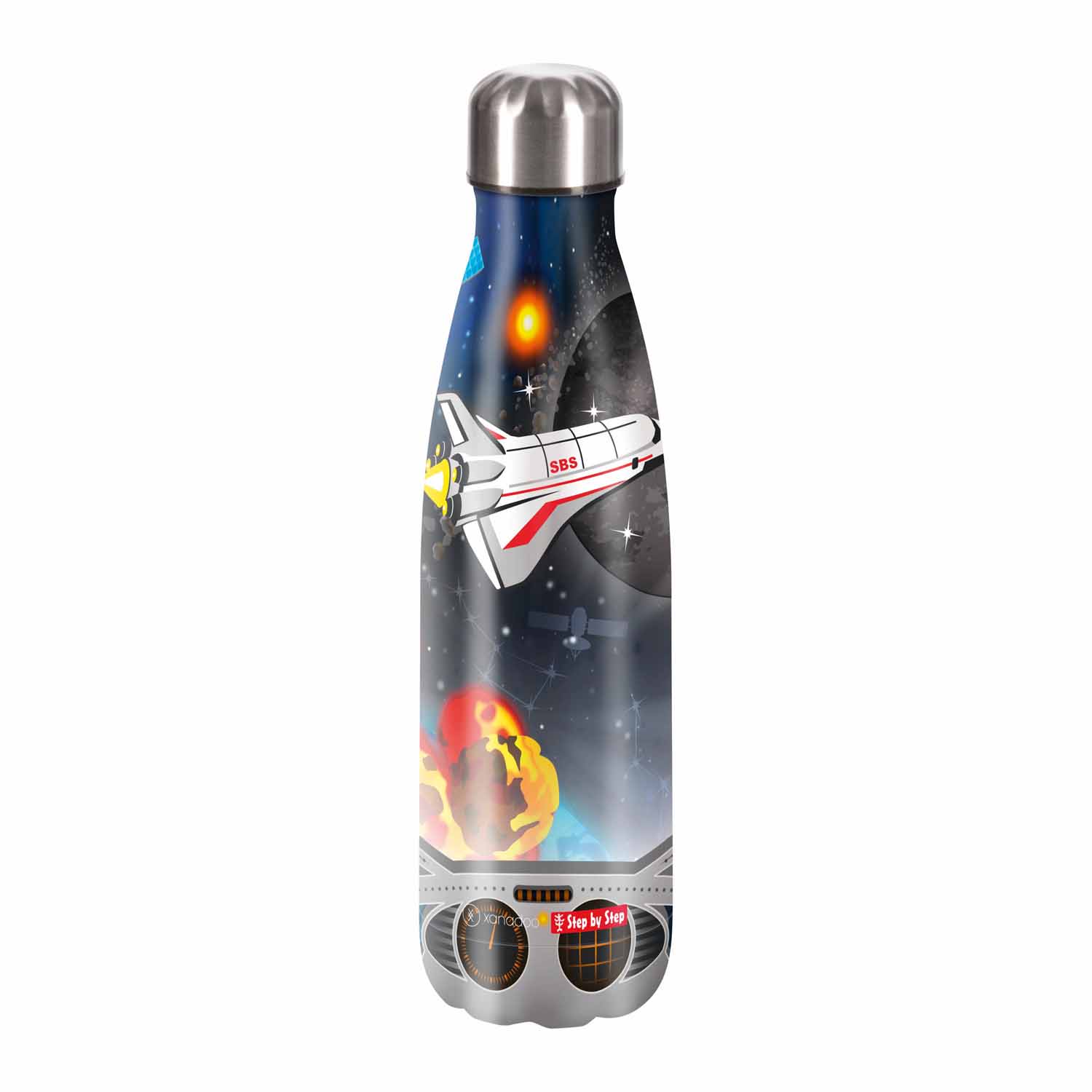 Step by Step Schulzubehör Isolierte Edelstahl-Trinkflasche Xanadoo 500ml Sky Rocket Rico