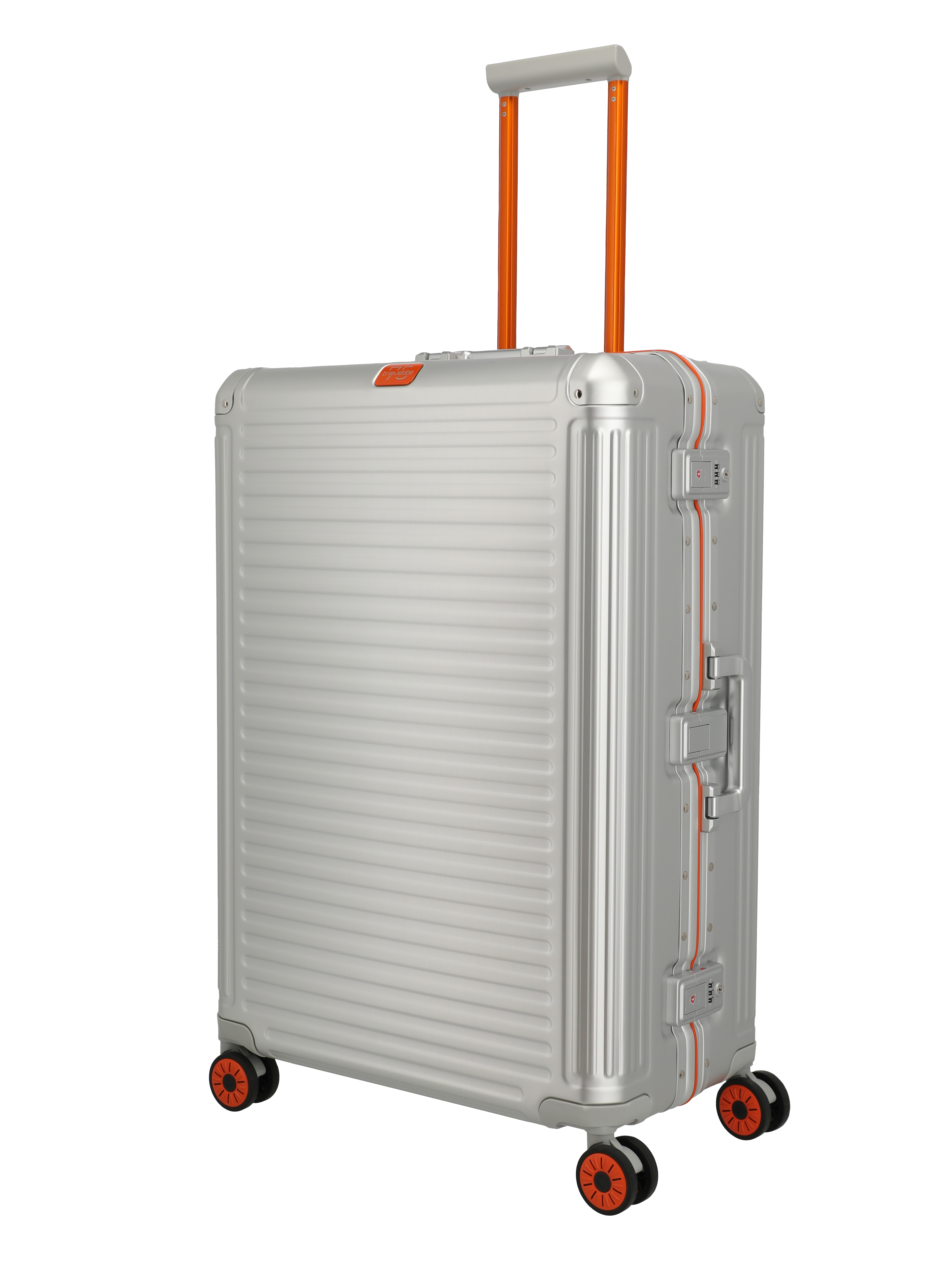 Travelite Next 75 Jahre Edition Trolley L 4-Rad Silber-Orange