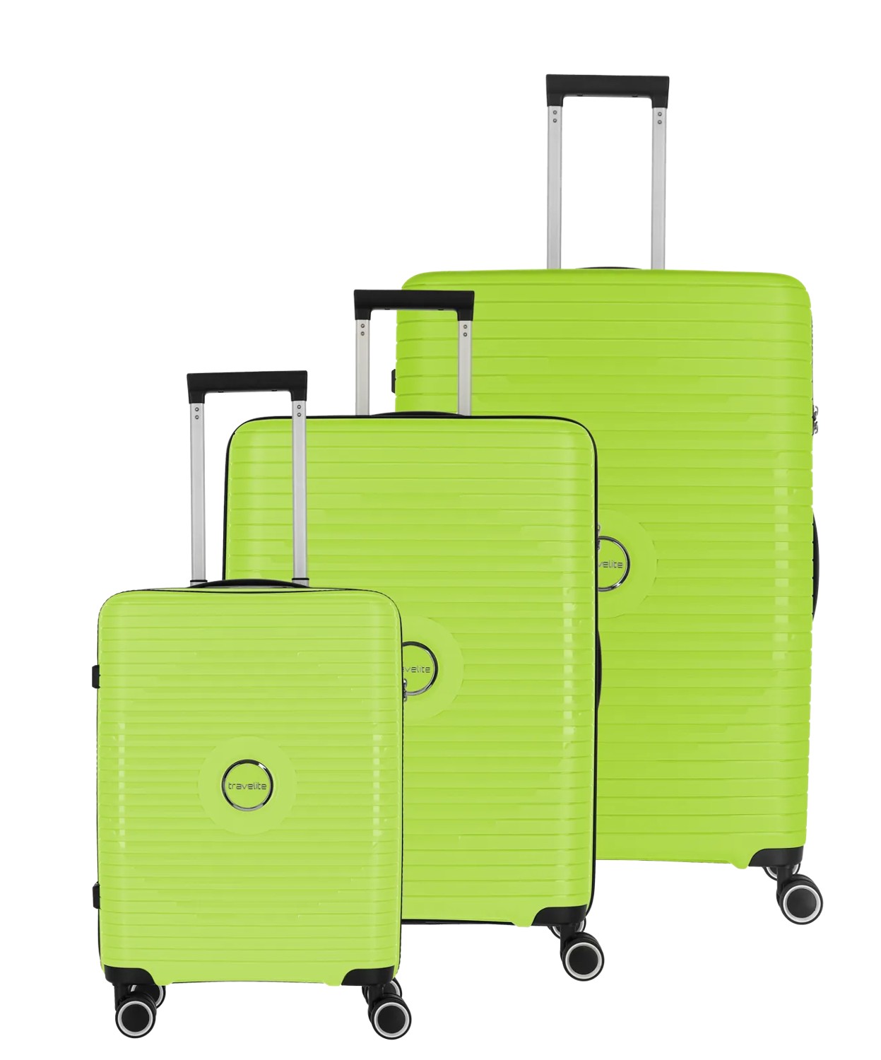 Travelite Orbita 3-tlg. Koffer-Set L/M/S 4-Rollen Limone