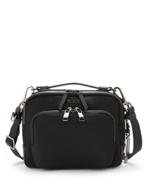 Tumi Voyageur Teghan Umhängetasche / Crossbody + GRATIS HOTELGUTSCHEIN Black/Gunmetal