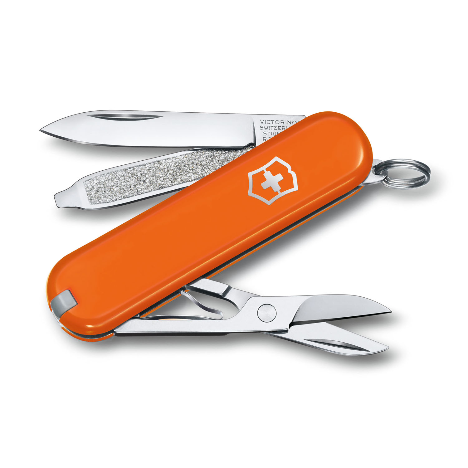 Victorinox Classic SD 7 Funktionen, kleines Taschenmesser Mango Tango