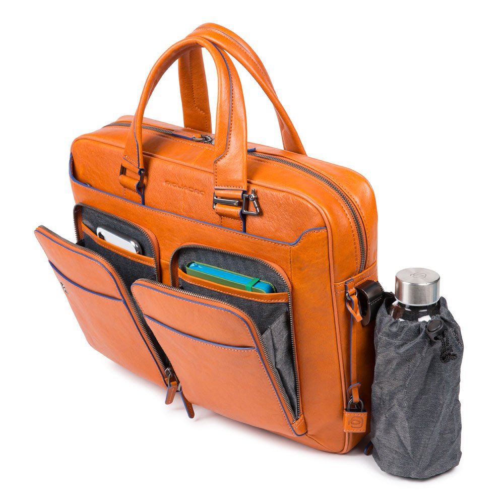 Piquadro Blue Square Special Kurzgrifflaptoptasche 14" Orange | jetzt  online kaufen auf Koffer.de ✓